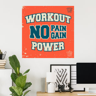 Poster Sem Dor Sem Ganho Potência de Trabalho