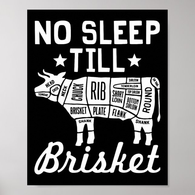 Poster Sem Dormir Até O Soquete - Presente De Carne De Ch (Frente)