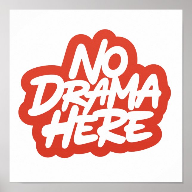 Poster Sem Drama Aqui (Frente)