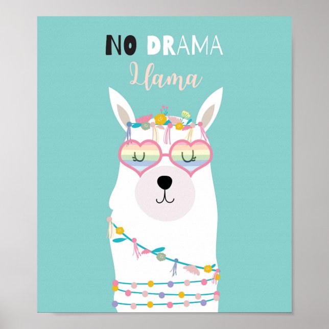 Poster Sem Drama Llama (Frente)