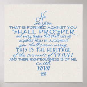 Poster Sem Estrela de Arma de David Azul em Tan