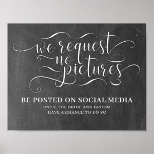 Poster Sem Fotos Nas Redes Sociais - Sinal De Casamento
