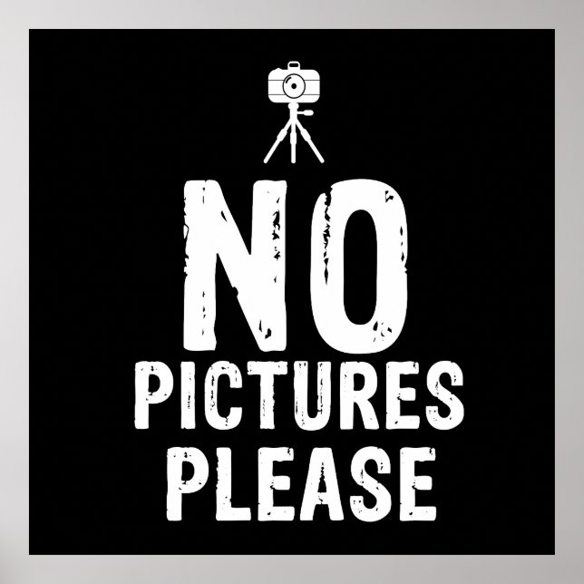 Poster Sem fotos, por favor (Frente)