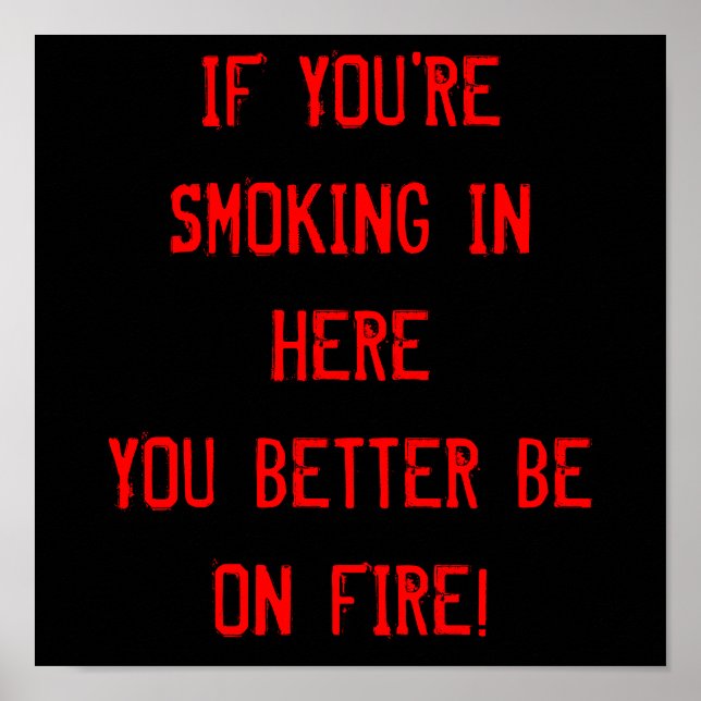 Pôster Sem Fumar (Frente)