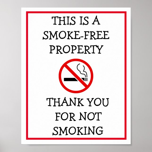 Poster Sem fumar neste edifício, por favor assine (Frente)