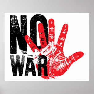 Poster SEM GUERRA! design radical para tempos radicais!
