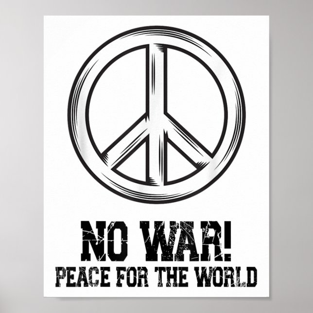 Poster Sem guerra, Paz, Antiguerra, Sem guerra (Frente)