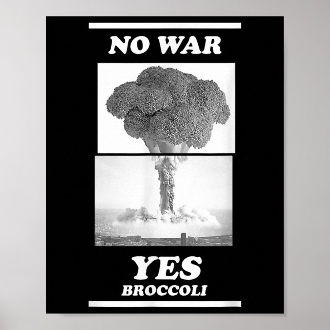 Poster Sem guerra Sim Broccoli (Frente)