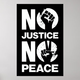 Poster Sem Justiça Sem Paz