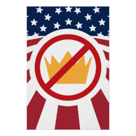 Pôster SEM KINGS! Sinalizador Anti-Trump