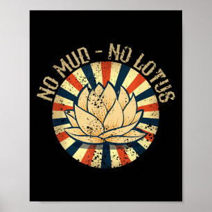 Poster Sem Lama Sem Lotus - Gráfico De Yoga Para Um Lover