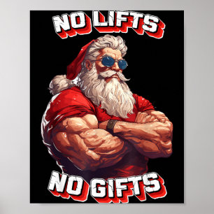 Poster Sem Levantamentos Sem Fisiculturista Fitness Papai