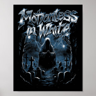 Poster Sem Moções A Branco - Merchandise Oficial - Medo