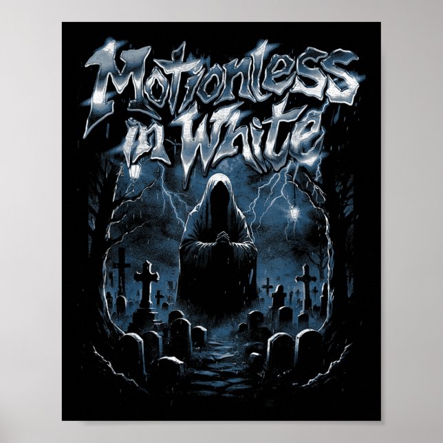 Poster Sem Moções A Branco - Merchandise Oficial - Medo (Frente)