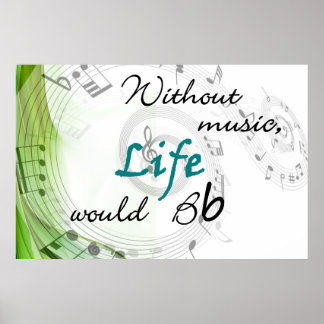 Pôster Sem Música, A Vida Seria Bb