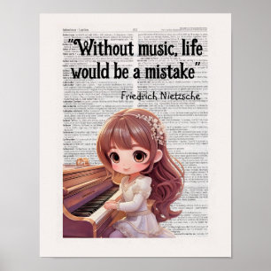 Poster Sem Música, a vida seria um erro Nietzsche