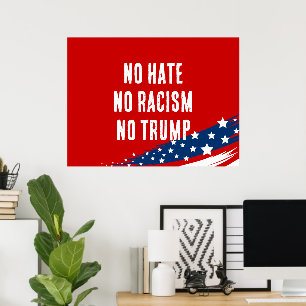 Poster Sem Ódio Sem Racismo Sem Trapo