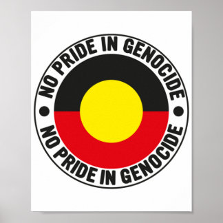 Poster Sem Orgulho De Genocídio Bandeira Anororiginal Ora