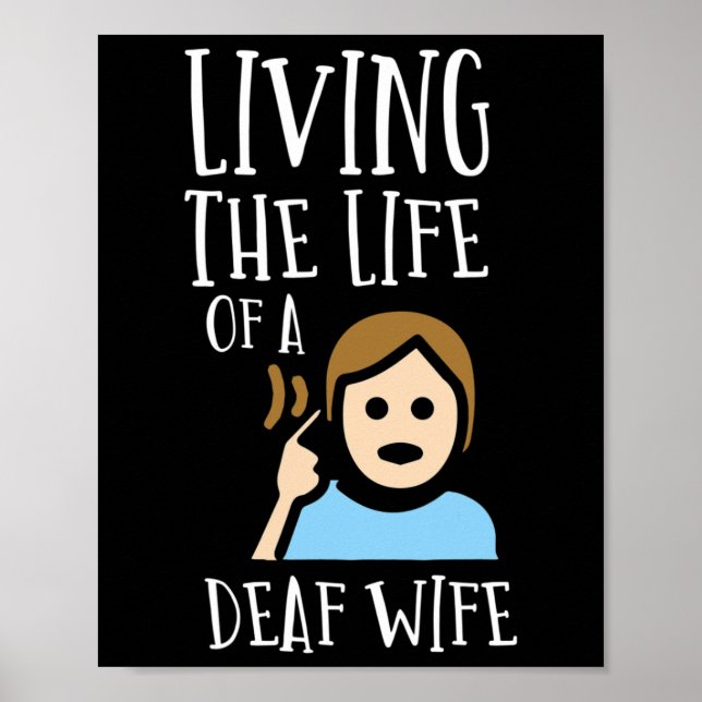 Poster Sem Ouvir - Surdo - Impossível De Ouvir - Surdo Aw (Frente)