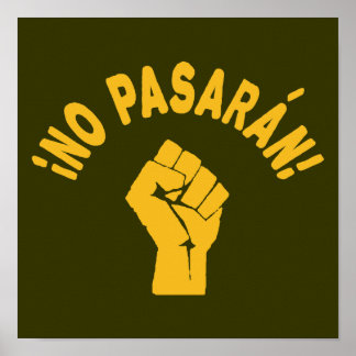 Poster Sem Pasaran - Não Podem Passar