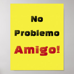 Poster Sem Problemo Amigo Ditado Espanhol