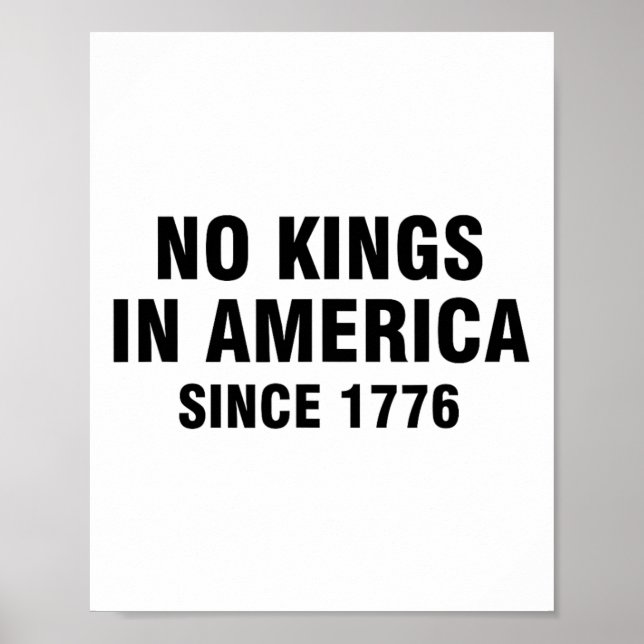 Poster Sem Reis Na América Desde 1776 21 (Frente)
