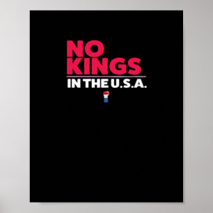 Poster Sem Reis Nos EUA Gráfico Moderno