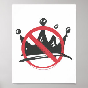 Poster Sem Reis Sem Camisa Na Camisa Política Americana