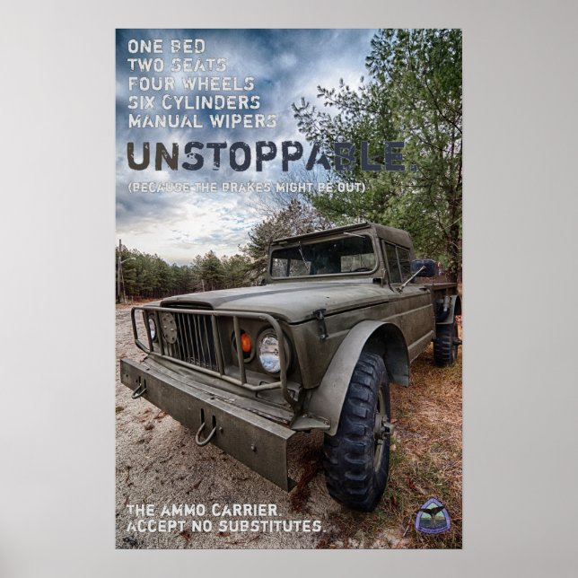 Poster sem rolagem de portadora de munição pequena (Frente)