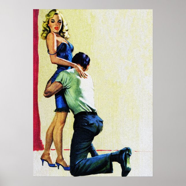 Poster Sem segundas hipóteses Vintage Pulp Magazine Cobri (Frente)