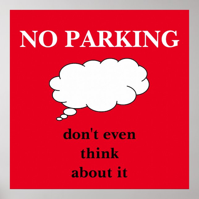 Poster sem sinal de estacionamento por dalDesignNZ (Frente)