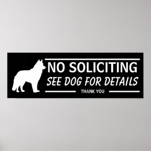 Poster Sem Solicitação Consulte o Cachorro para Detalhes