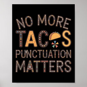 Poster Sem Tacos Pontuação S Sticker6