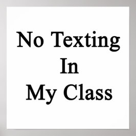 Pôster Sem Textos Na Minha Classe