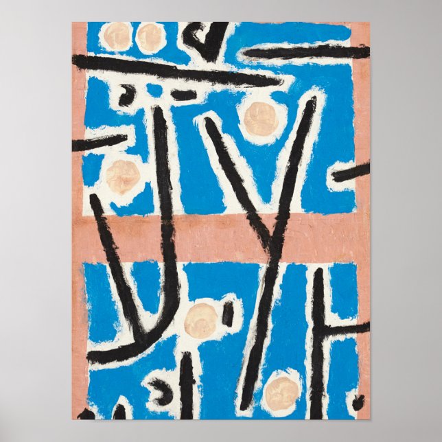 Poster Sem título, 1938 por Paul Klee (Frente)