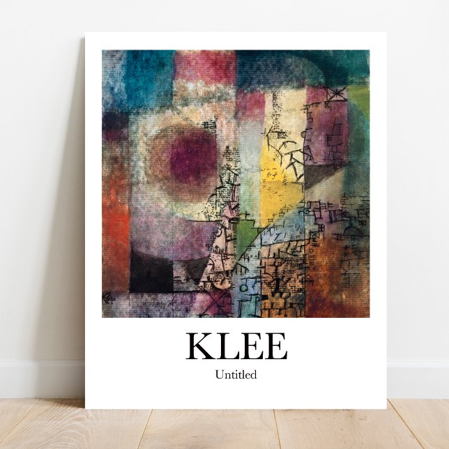 Poster Sem título de Paul Klee (Klee's Mysterious Masterpiece: Untitled. High-quality art poster)