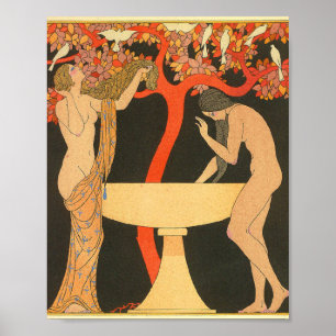 Poster Sem título Pochoir de 1922 por George Barbier