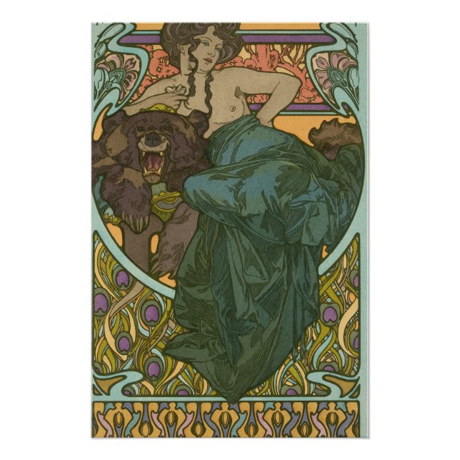 Pôster Sem título por Alphonse Mucha (1902) (Frente)