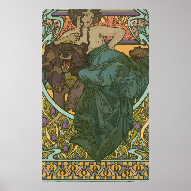 Poster Sem título por Alphonse Mucha (1902) (Frente)