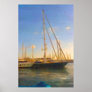 Poster Sem velas Mar Sol Dia Praia Israel Herzlia