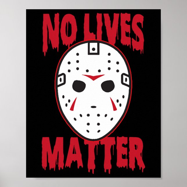 Poster Sem vidas, máscara horrorosa de Halloween (Frente)