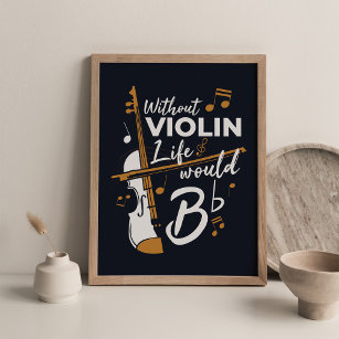Poster Sem Violina, a vida seria um grande golpe