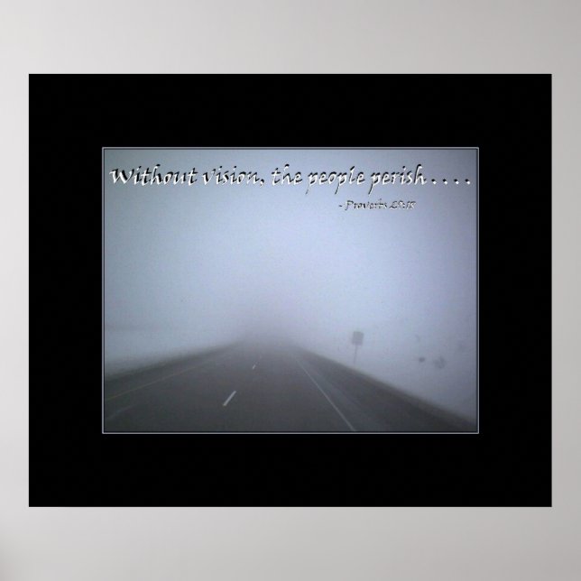 Pôster Sem visão, as pessoas perecem (Frente)