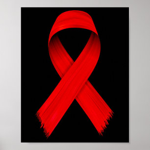 Poster Semana da Fita Vermelha de Conscientização sobre C