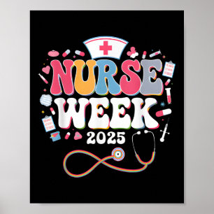 Poster Semana de Apreciação de Enfermeiros - Feliz Semana