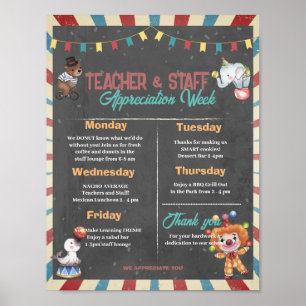Poster Semana de Apreciação do Professor de Circo