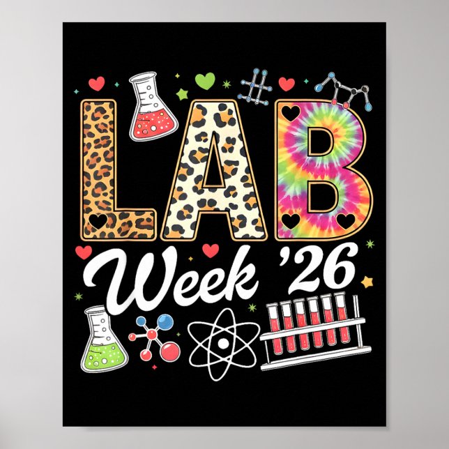 Poster semana de laboratório 2026 técnico de laboratório  (Frente)