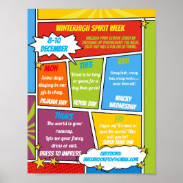 Poster Semana do Espírito Cômico panfleto escolar SUPER H
