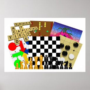 Poster Semana do Jogo e Quebra-cabeça