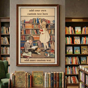 Poster Semana do Livro Infantil por Jessie Willcox Smith